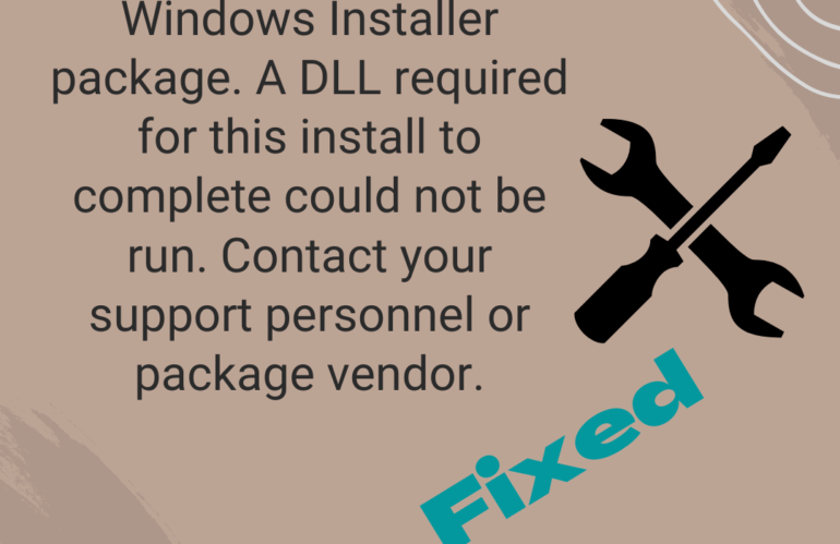 Quickbooks Error 1723: There is a problem with this Windows installer package